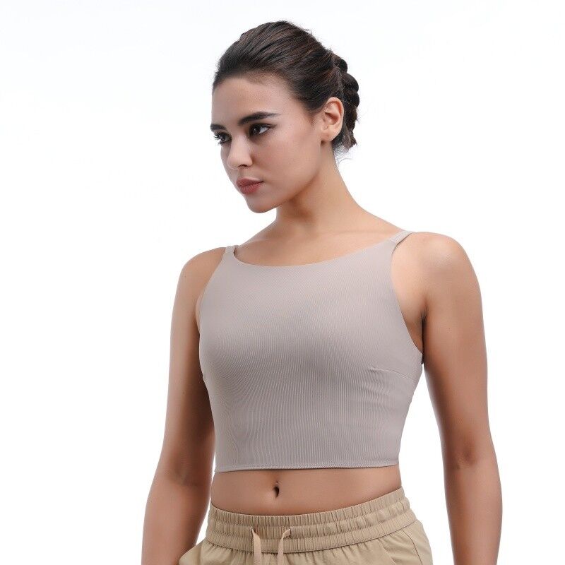 quality Breathable Ladies' Seamless Sports Bra Open Back For Sensitive Skin factory