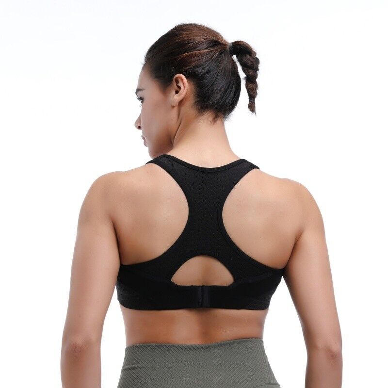 quality Quick Dry Compression Running Bra Racerback Medium Support Active Design factory