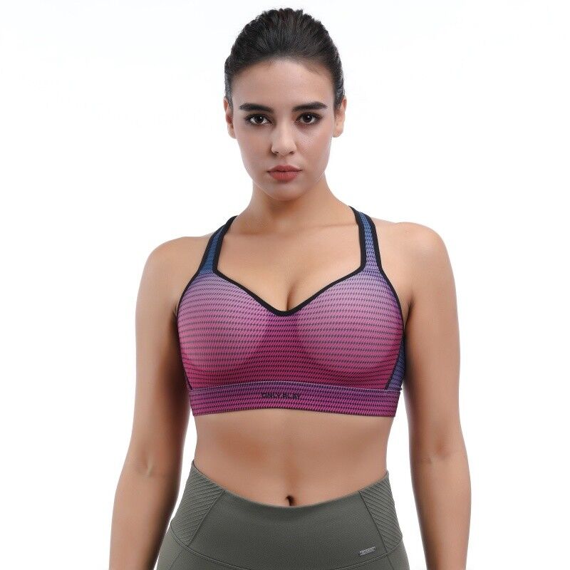 quality Convertible Straps Push Up Sports Bra Wireless Racerback Medium Support factory