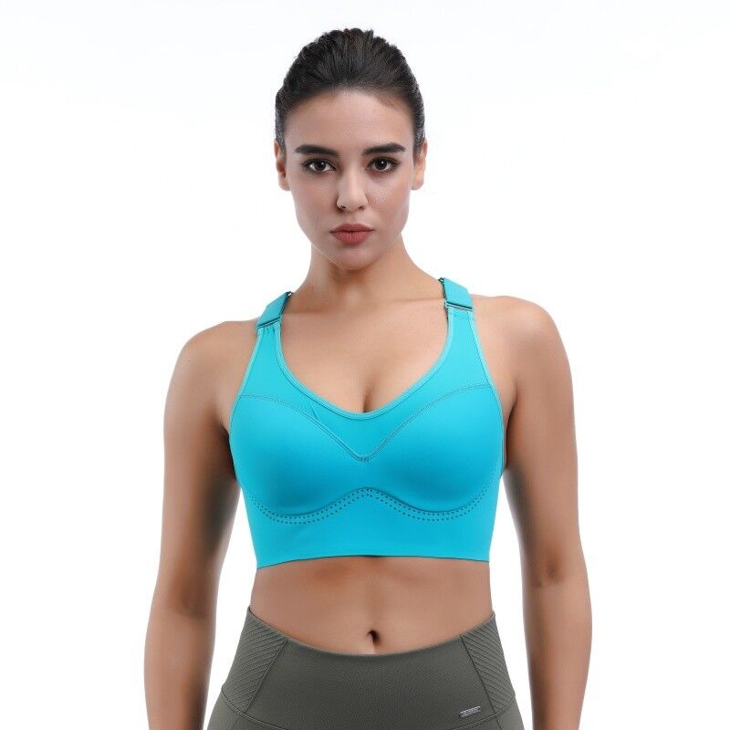quality Anti Bacterial Boxing Sports Bra Moisture Wicking High Support Adjustable factory