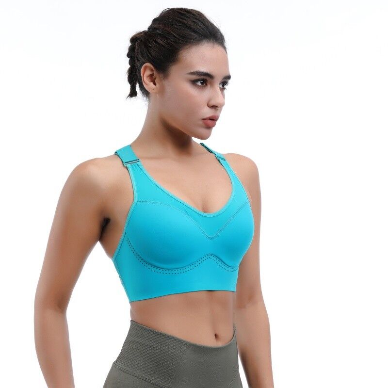 quality Anti Bacterial Boxing Sports Bra Moisture Wicking High Support Adjustable factory