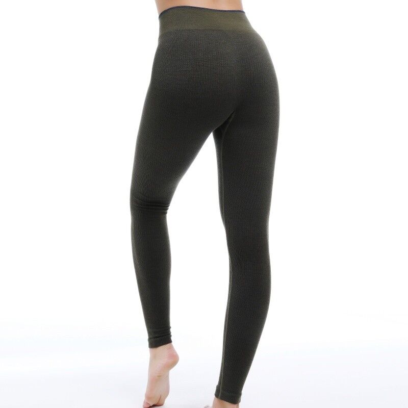 qualité Sans couture aucun voir par la conception libre de preuve de squat de frottement de taille haute de legging de séance d'entraînement usine