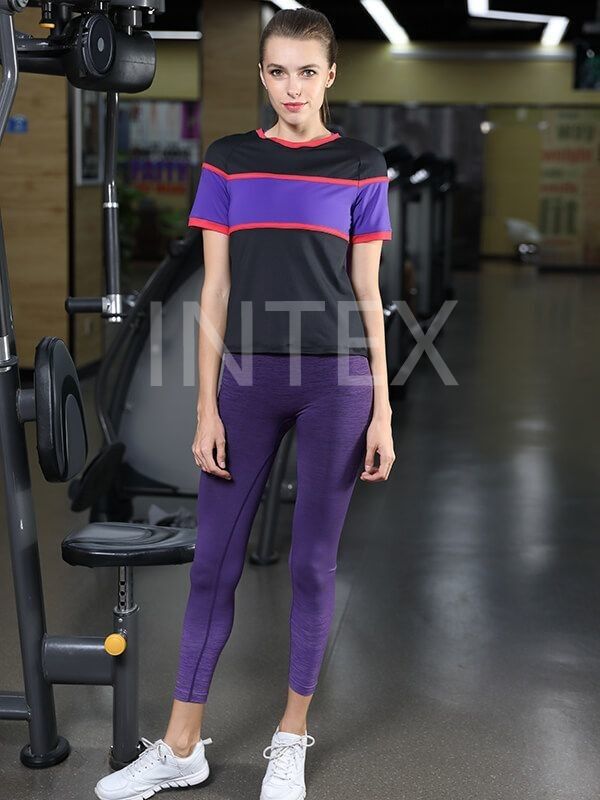 quality Anti Odor Microfiber Yoga Workout Shirts Breathable Lightweight factory