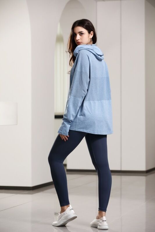 quality Reflective Trim Thermal Running Hoodie Breathable for Daily Wear factory