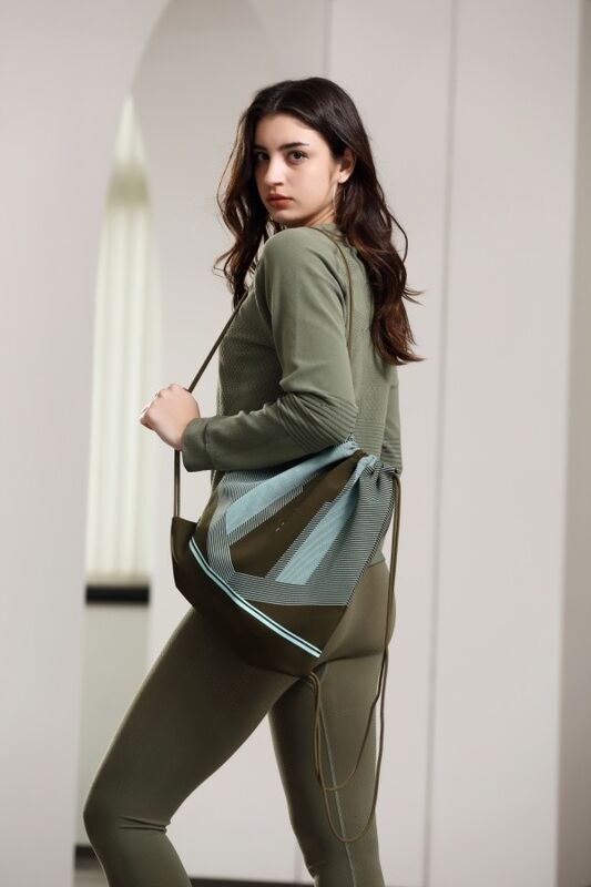 quality Athletic Drawstring Gym Backpack Moisture Wicking With Polyester Spandex Material factory