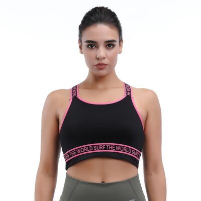 quality Mesh Back Aerobics Low Impact Sports Bra Removable Pads Breathable Active Fit factory
