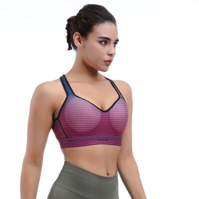 quality Convertible Straps Push Up Sports Bra Wireless Racerback Medium Support factory