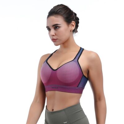 quality Convertible Straps Push Up Sports Bra Wireless Racerback Medium Support factory
