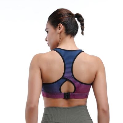 quality Convertible Straps Push Up Sports Bra Wireless Racerback Medium Support factory