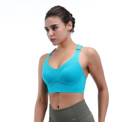 quality Anti Bacterial Boxing Sports Bra Moisture Wicking High Support Adjustable factory