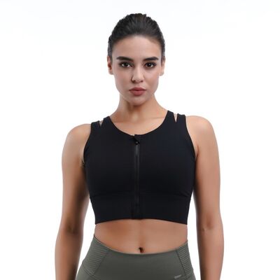 quality High Impact Reflective Vest Sports Bra Sustainable for Running factory