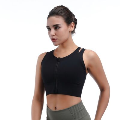quality High Impact Reflective Vest Sports Bra Sustainable for Running factory