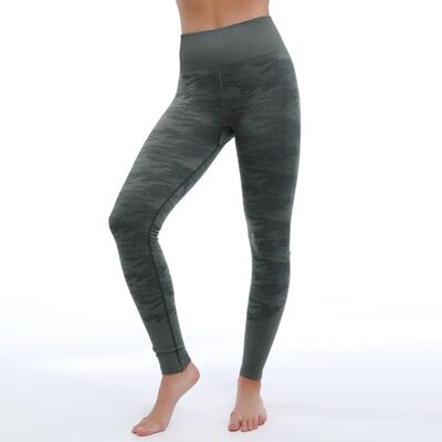 quality Camouflage Patterned Stretchy Athletic Compression Yoga Tights factory
