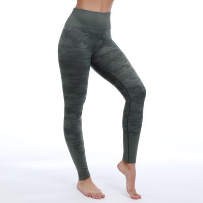 quality Camouflage Patterned Stretchy Athletic Compression Yoga Tights factory