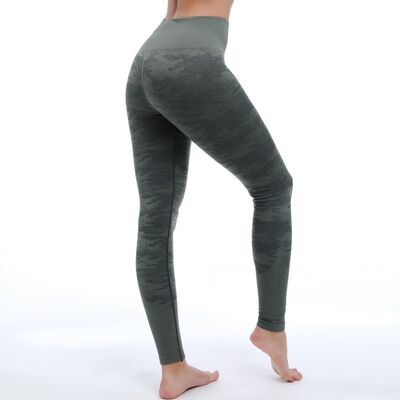 quality Camouflage Patterned Stretchy Athletic Compression Yoga Tights factory