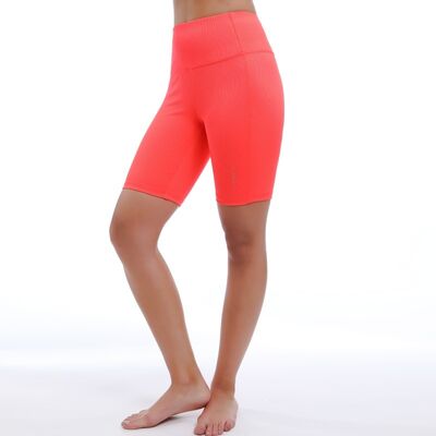 quality High Waist Tummy Control Yoga Shorts Breathable 90% Nylon 10% Spandex factory