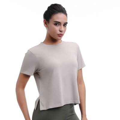 quality UV Protection Running Short Sleeve Tops Anti Bacterial Sustainable factory