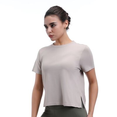 quality UV Protection Running Short Sleeve Tops Anti Bacterial Sustainable factory