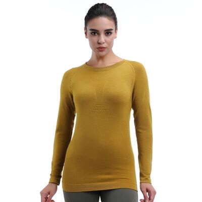 quality Mesh Compression Long Sleeve Tops Lightweight High Intensity Womens Gym Tops factory