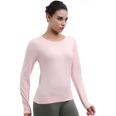 quality UV Protection Running Long Sleeve Tops 92% Nylon 8% Spandex factory