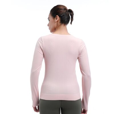quality UV Protection Running Long Sleeve Tops 92% Nylon 8% Spandex factory